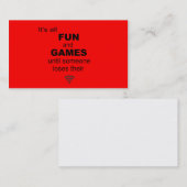 I.T. Carte de visite - Rouge (Devant / Derrière)