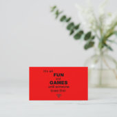 I.T. Carte de visite - Rouge (Debout devant)