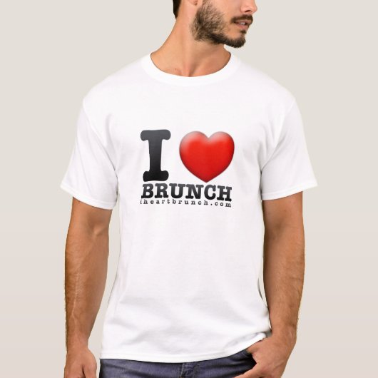 I T-shirt de brunch de coeur (Devant)