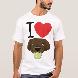 I T-shirt de laboratoires de chocolat de coeur