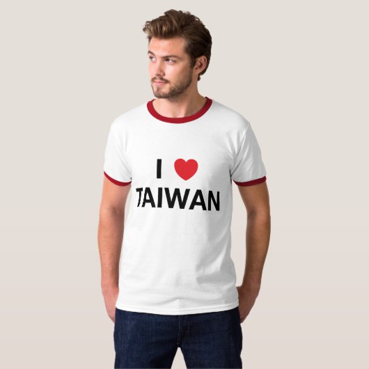 I T-shirt de TAÏWAN de COEUR (Devant entier)