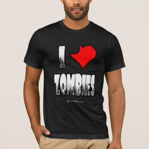 I T-shirt d'obscurité de zombis de coeur