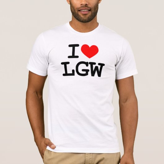 I T-shirt du coeur LGW (Devant)