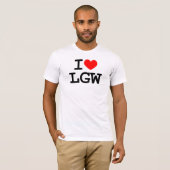 I T-shirt du coeur LGW (Devant entier)