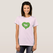 I T-shirt Koeien hart (Voorkant volledig)