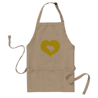 I tablier d'oiseaux de coeur
