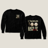 I Tackled 100 Days of School, Baseball Design (Motif recto et verso)