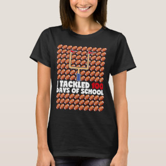 I Tackled 100 Days Of School FC 100th Day Bo T-shirt