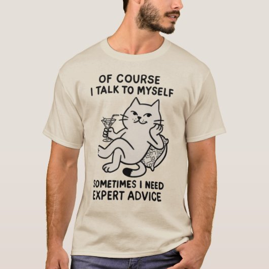 I talk to myself t-shirt (Voorkant)