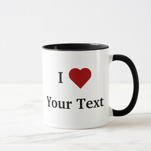 I tasse de coeur (personnalisez) (Droite)