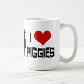 I tasse de coffe de Piggies de coeur