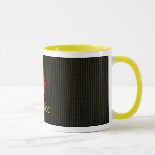 I tasse de Coffee_Coffee de coeur (noir) (Droite)