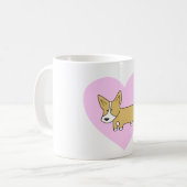 I tasse de Corgis de coeur (Devant gauche)