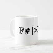 I tasse de F# de coeur (Devant gauche)