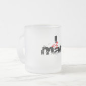 I tasse de Mac d'impers de coeur (rouges) - (Devant gauche)