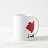 I tasse de zombis de coeur (Devant droit)