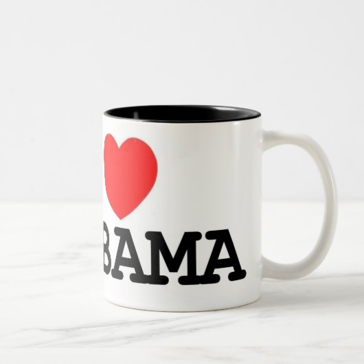 I tasse d'Obama de coeur (Droit)