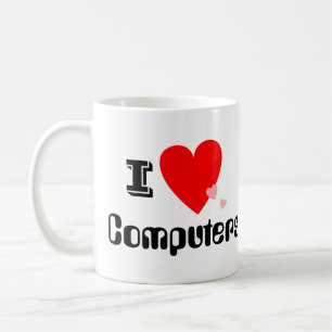 I tasse d'ordinateurs de coeur (amour)