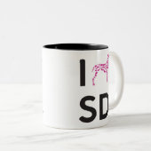 I tasse sociale de chien de coeur (Devant droit)