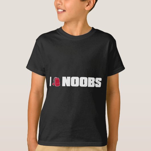 I (teabag) noobs t-shirt (Voorkant)