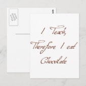 I TEACH BRIEFKAART (Voorkant / Achterkant)