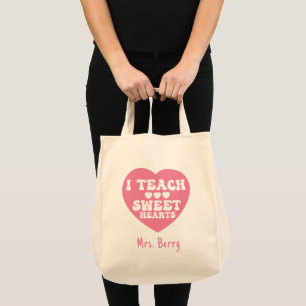 I Teach Sweet Hearts Valentijnsdag Tote Bag