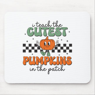 I Teach The Cutest Pumpkins In The Patch Retro Tea Muismat