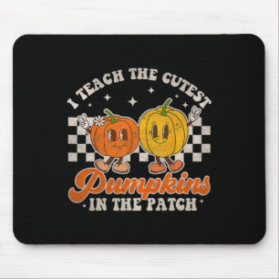 I Teach The Cutest Pumpkins In The Patch Retro Tea Muismat