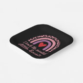 I Teach The Sweetest Hearts Rainbow Teacher Papieren Bordje (Gebogen)