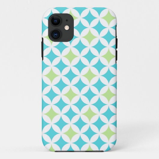 i Telefoon 5 Blauwgroen geometrisch patroon Case-Mate iPhone Case (Achterkant)