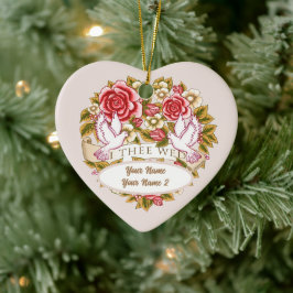 I Thee Wed aangepaste bruiloft ornament