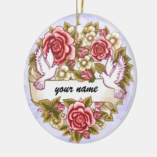 I Thee Wed aangepaste bruiloft ornament (Links)