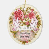 I Thee Wed bruiloft ornament (Links)