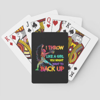 I Throw Like A Girl Pokerkaarten