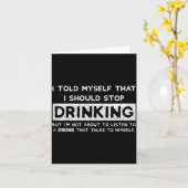 I Told Myself That I Should Stop Drinking - Beer L Kaart (Gele Bloem)