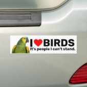 I Tortelduifjes Parrot Bumpersticker (Op auto)