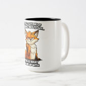 I tried to think of something nice funny fox mug (Devant droit)