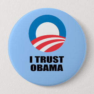 I TRUST OBAMA RONDE BUTTON 4,0 CM