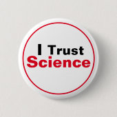 I Trust Science Ronde Button 5,7 Cm (Voorkant)