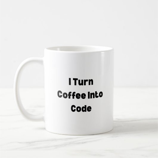 I Turn Coffee Into Code Mug – Funny Programmer Gif Koffiemok (Links)
