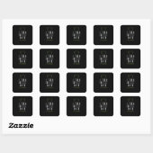 I Turn Coffee into Code Programmieren Vierkante Sticker (Vel)