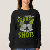 I Turn Sorrow Into Shots  Backprint Bartender Trui (Voorkant)