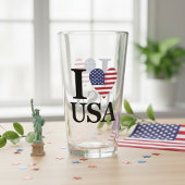 "I ❤️ USA" GLAS