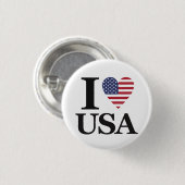 "I ❤️ USA" Statement Button (Voorkant /achterkant)