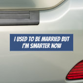 I used to be married but I'm smarter now sticker (En voiture)