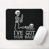 I’ve Got Your Back Skeleton Halloween Costume Funn Muismat (Met muis)