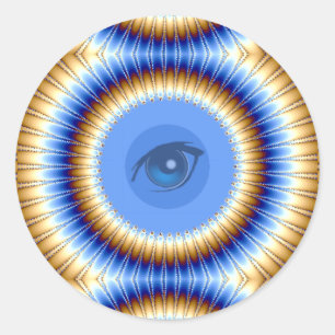 I Visie_ Ronde Sticker