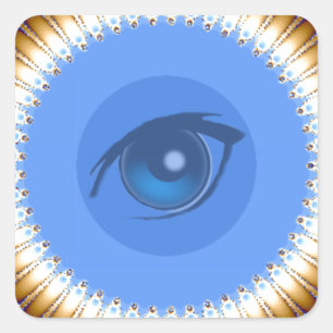 I Visie_ Vierkante Sticker