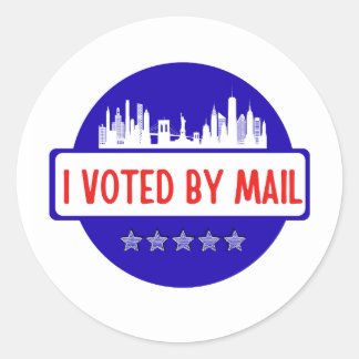 I Voted by Mail Ronde Sticker