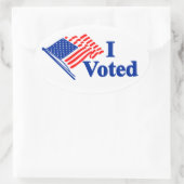 I Voted United States Flag Sticker (Sac)